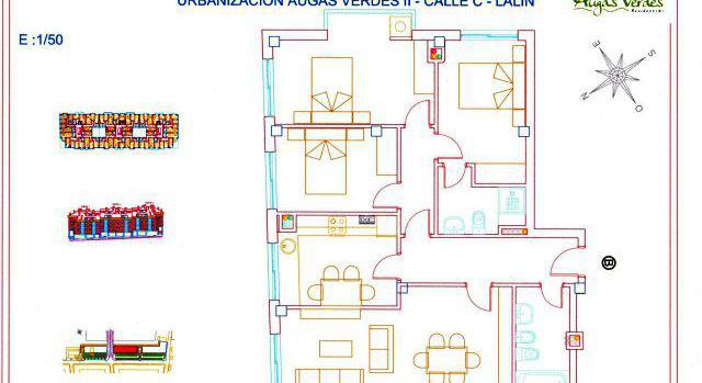 Vivienda de 3 habitaciones totalmente exterior.